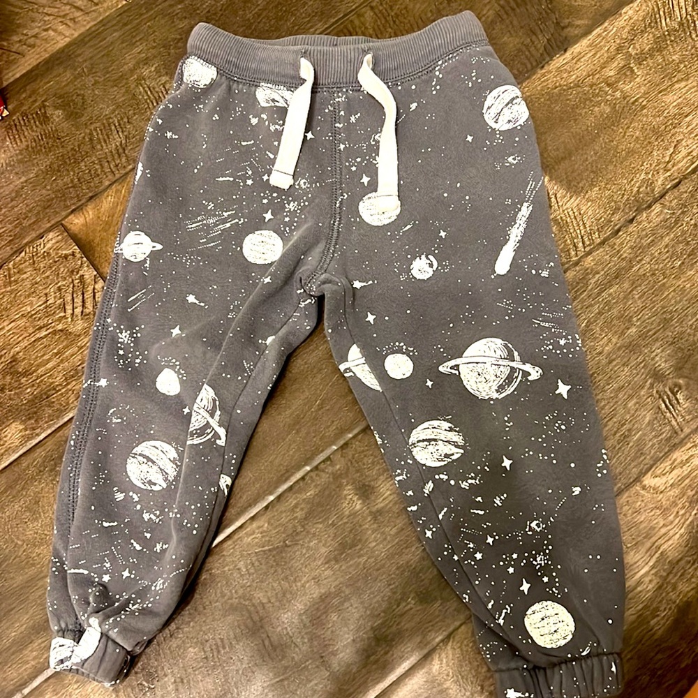 Space print joggers